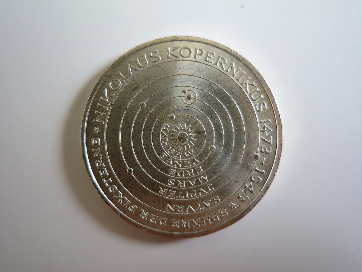 1973年ドイツニコラウス・コペルニクス生誕500年5マルク銀貨 PCGS認証 1973年ドイツニコラウス・コペルニクス生誕500年5マルク銀貨