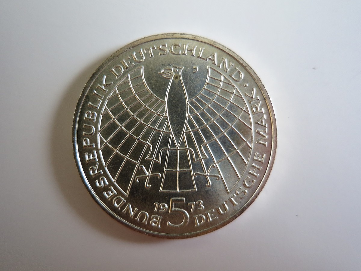 1973年ドイツニコラウス・コペルニクス生誕500年5マルク銀貨 PCGS認証 ドイツ 1973年 ニコラウス・コペルニクス 生誕500年 5マルク銀貨