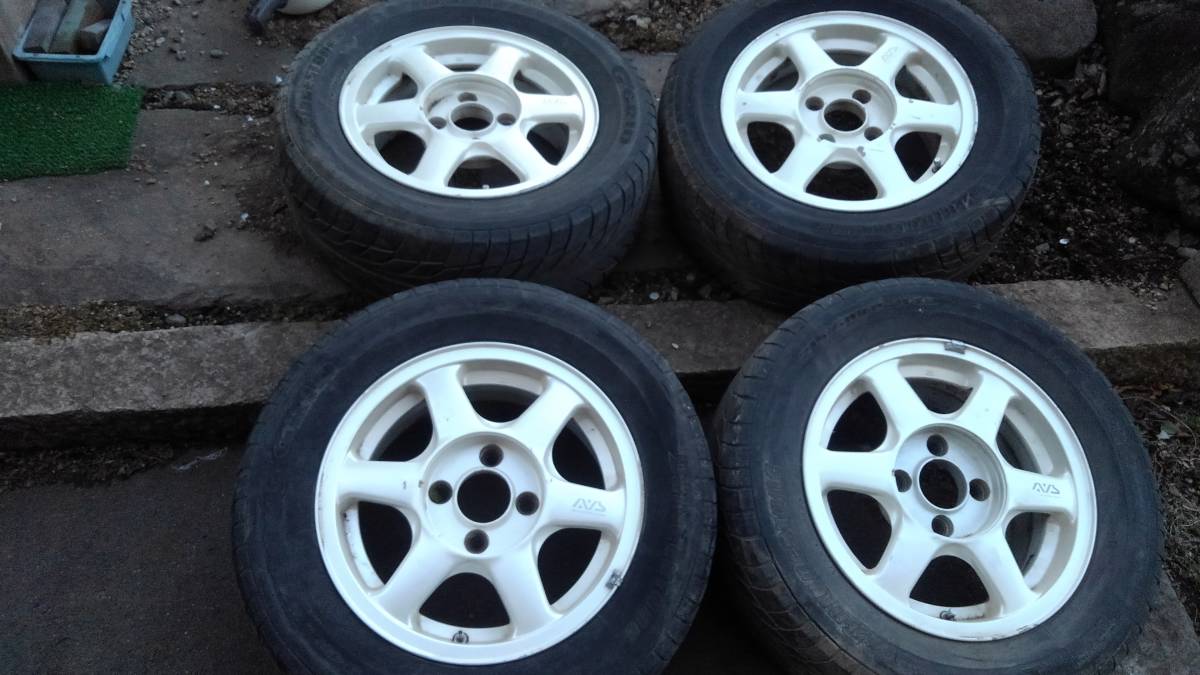 ヨコハマ AVS VS6 90年代 走り屋 ドリフト 大人気ホイール 114.3 4H