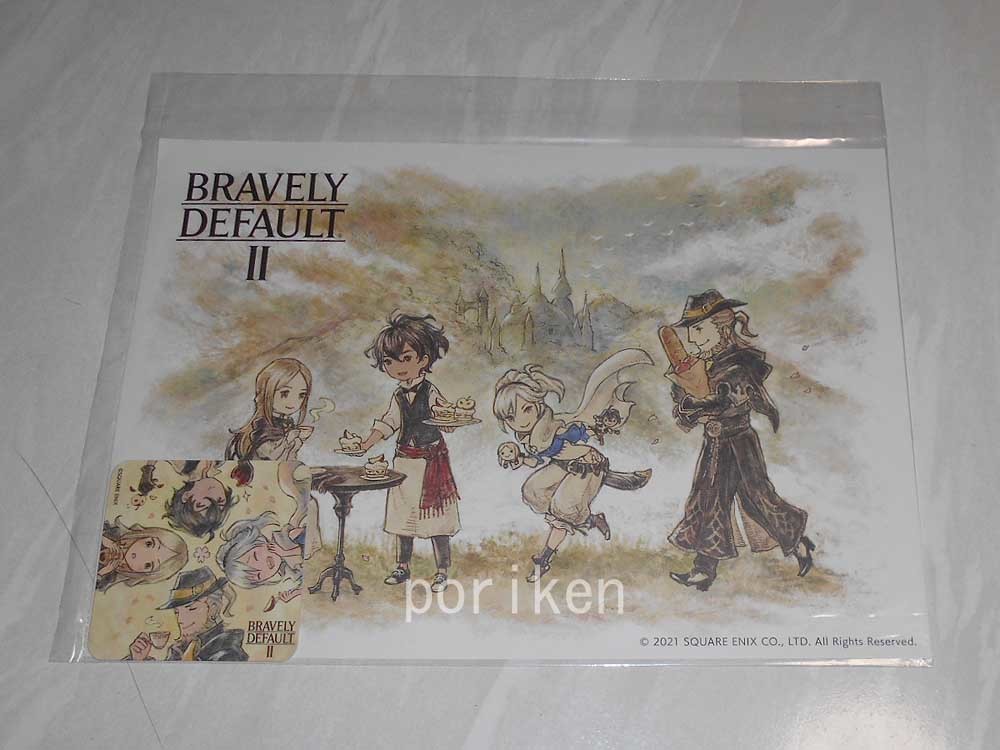 ブレイブリーデフォルトII限定特典コースター&ランチョンマット＆特製マスクケース 新品】○ブレイブリーデフォルトII/e-STORE特典コースター＆ランチョン