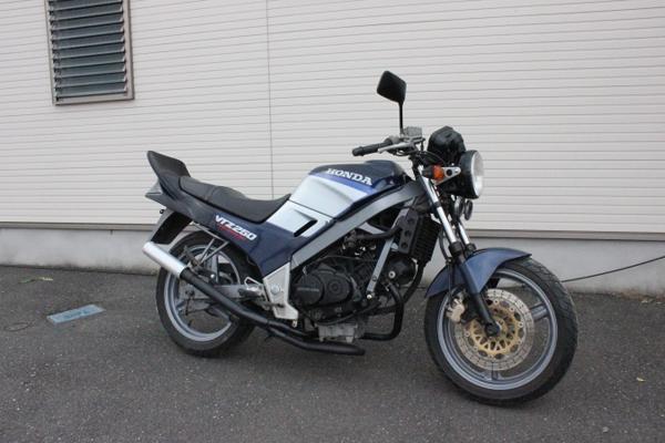 VTZ250 ファイター管メッキ カット加工