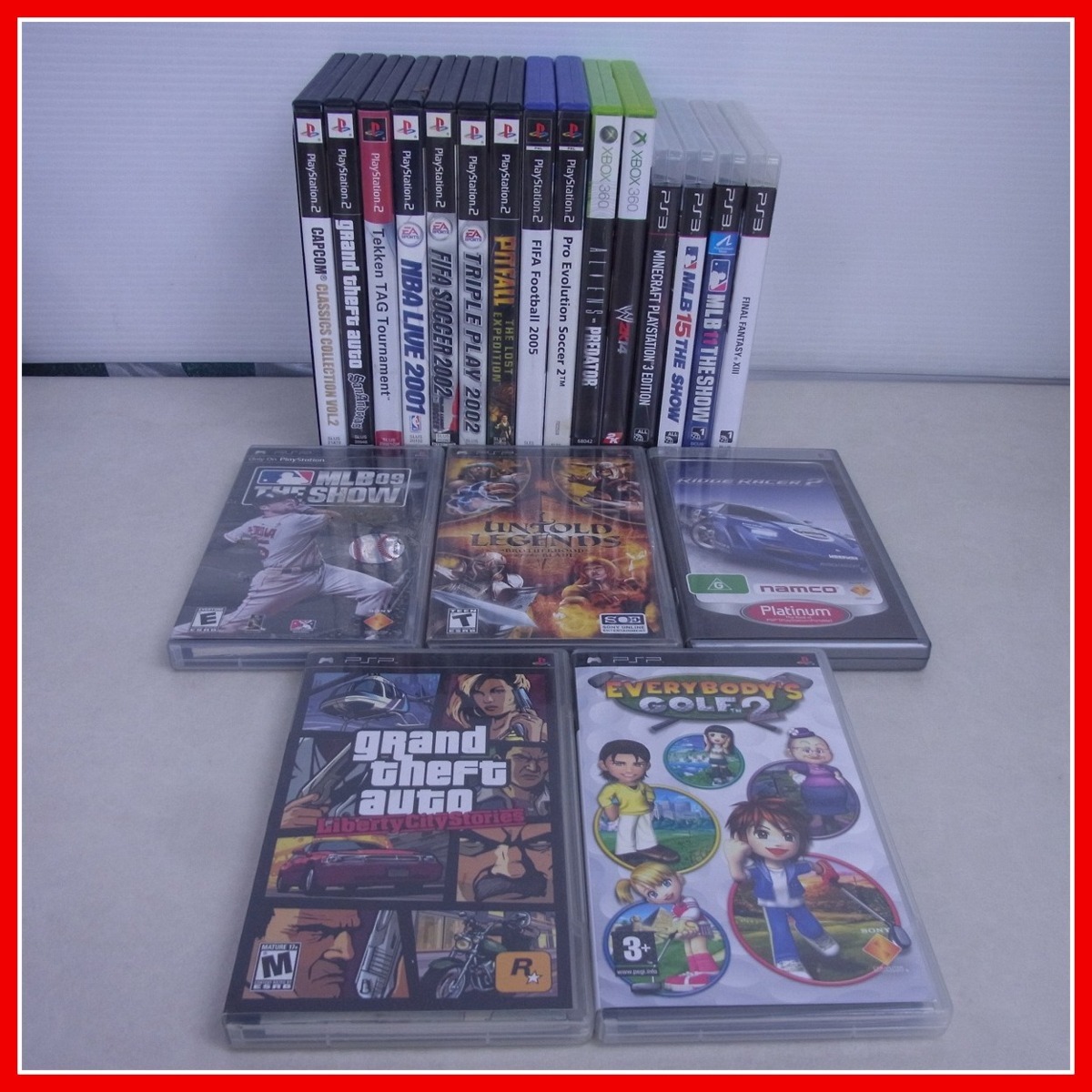 Ps2 Ps3 Psp Xbox360 海外版 ソフト ファイナルファンタジー13 マインクラフト 等 まとめて本 大量セット 箱付 の落札情報詳細 ヤフオク落札価格情報 オークフリー スマートフォン版