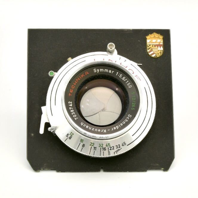 シュナイダー Schneider F5.6　シュナイダー　ジンマー 150mm Symmar Schneider Symmar LINHOF 150mm F5.6 1:5.6/150 ジンマー フィルムカメラ