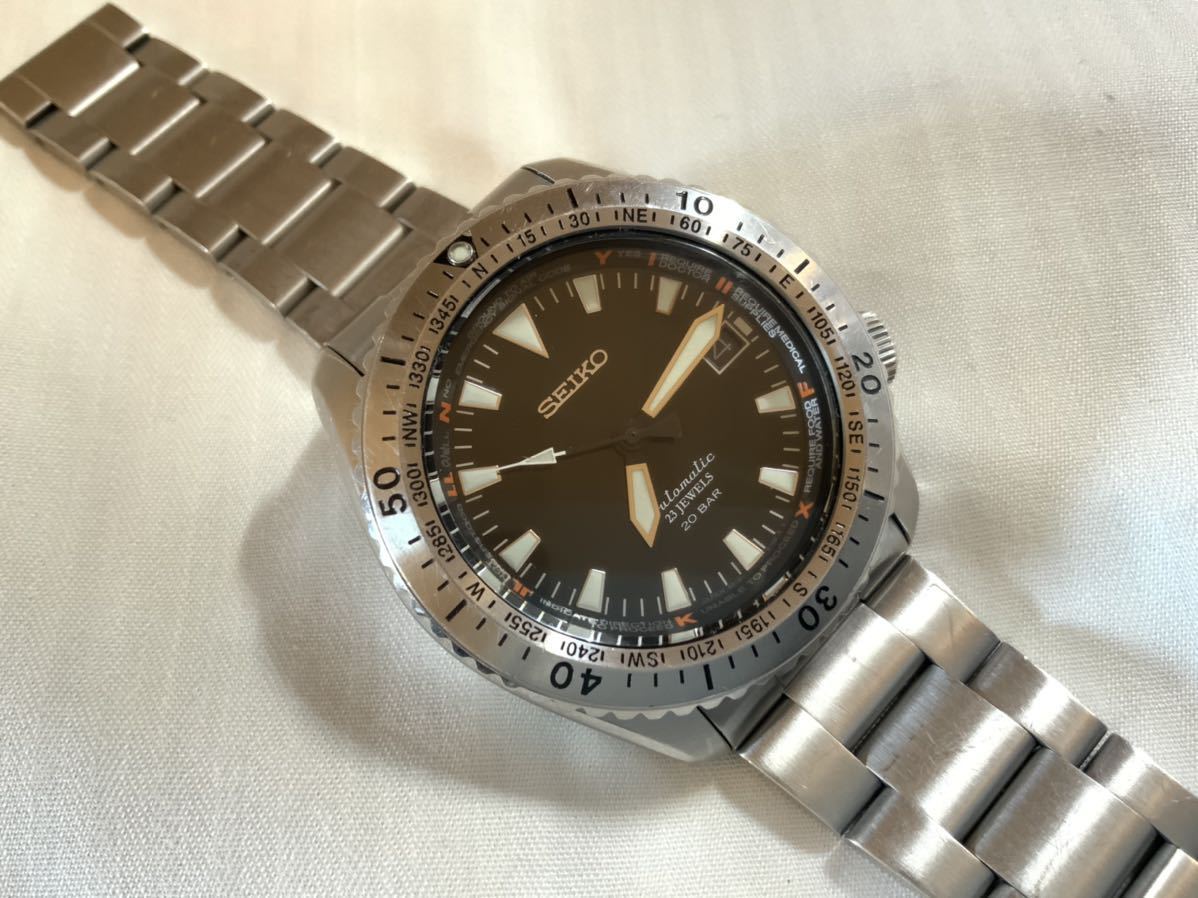 希少】セイコー メカニカル アルピニスト SARB059 6R15 回転ベゼル