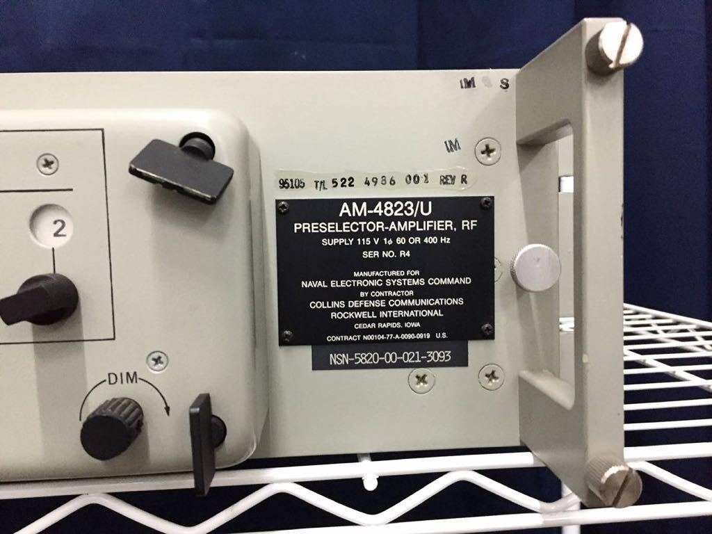 コリンズ 軍用プリセレクターアンプ AM-4823(J920smxY)