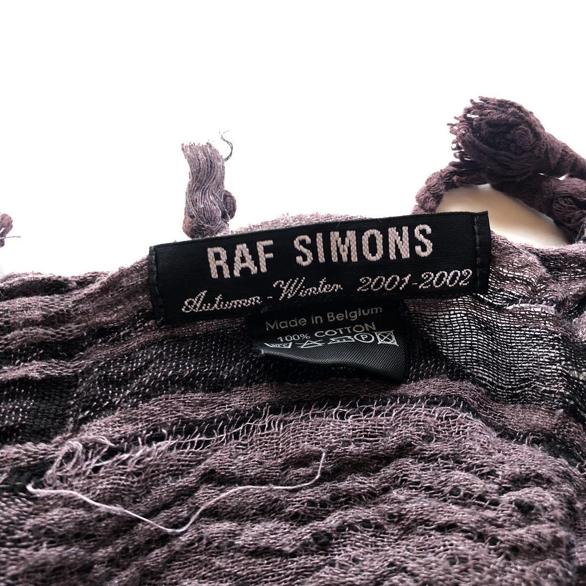 01AW RAF SIMONS ラフシモンズ アフガン ストール Riot Riot Riot期