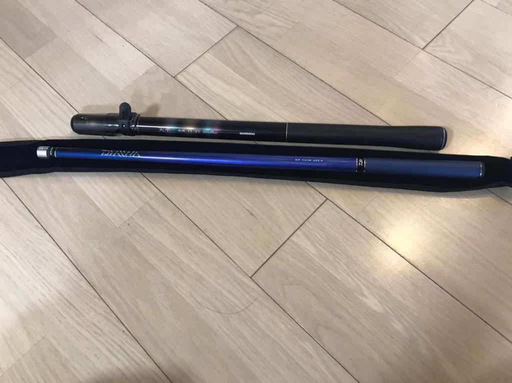 渓流竿 2点セット ダイワ Ep ユウイン65s F シマノ 天平 硬調71zt 穂先カバー付き 釣竿 川釣り Shimano Daiwa の落札情報詳細 ヤフオク落札価格情報 オークフリー スマートフォン版