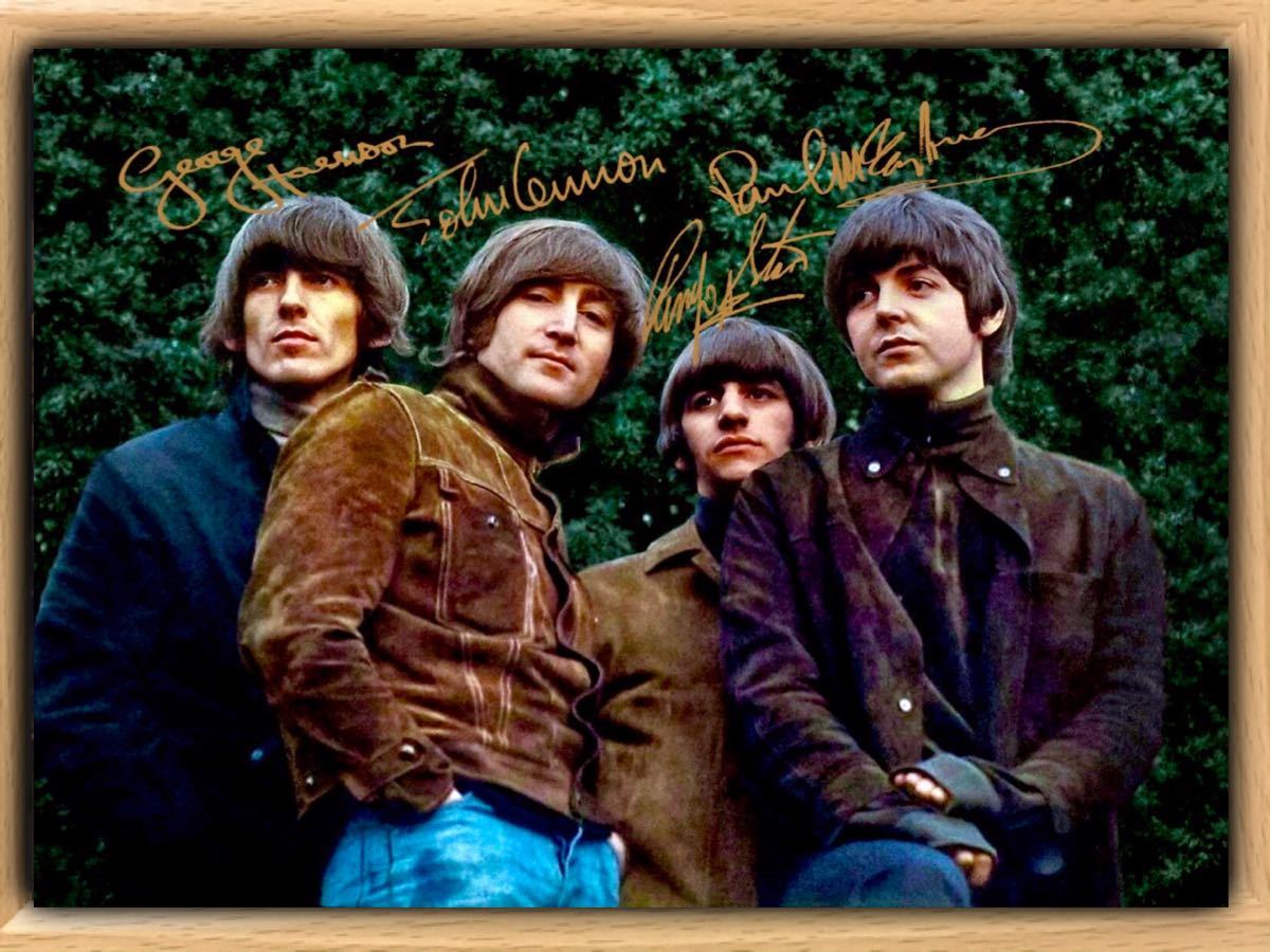ビートルズ Beatles ジョージ　ジョン 写真 フォト 額縁 ビートルズ Beatles ジョージ ジョン 写真 フォト 額縁（写真額