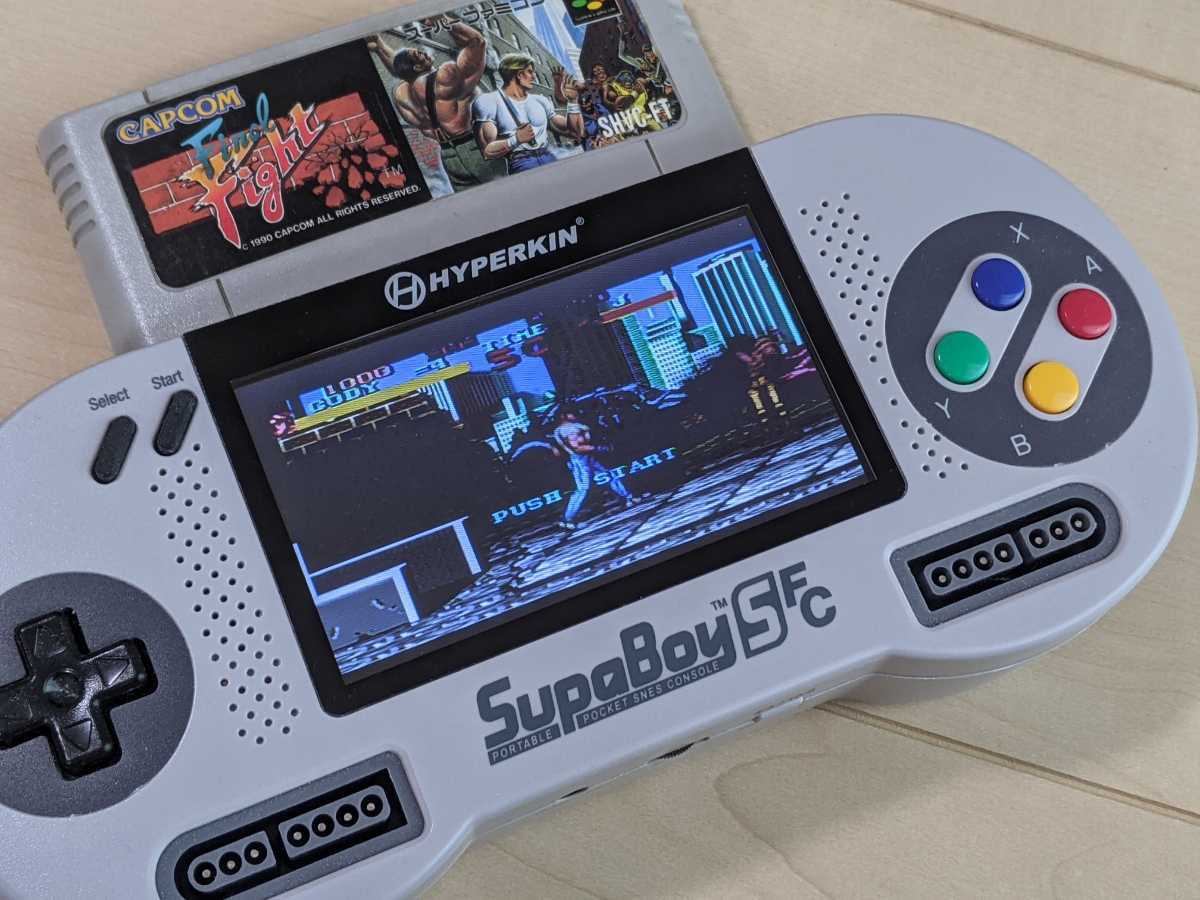 スーパーファミコンハード　SFC互換機 SupaBoy SFC(状態：USBケーブル欠品) ある く イラスト スーパーファミコンハード SFC互換機 SupaBoy