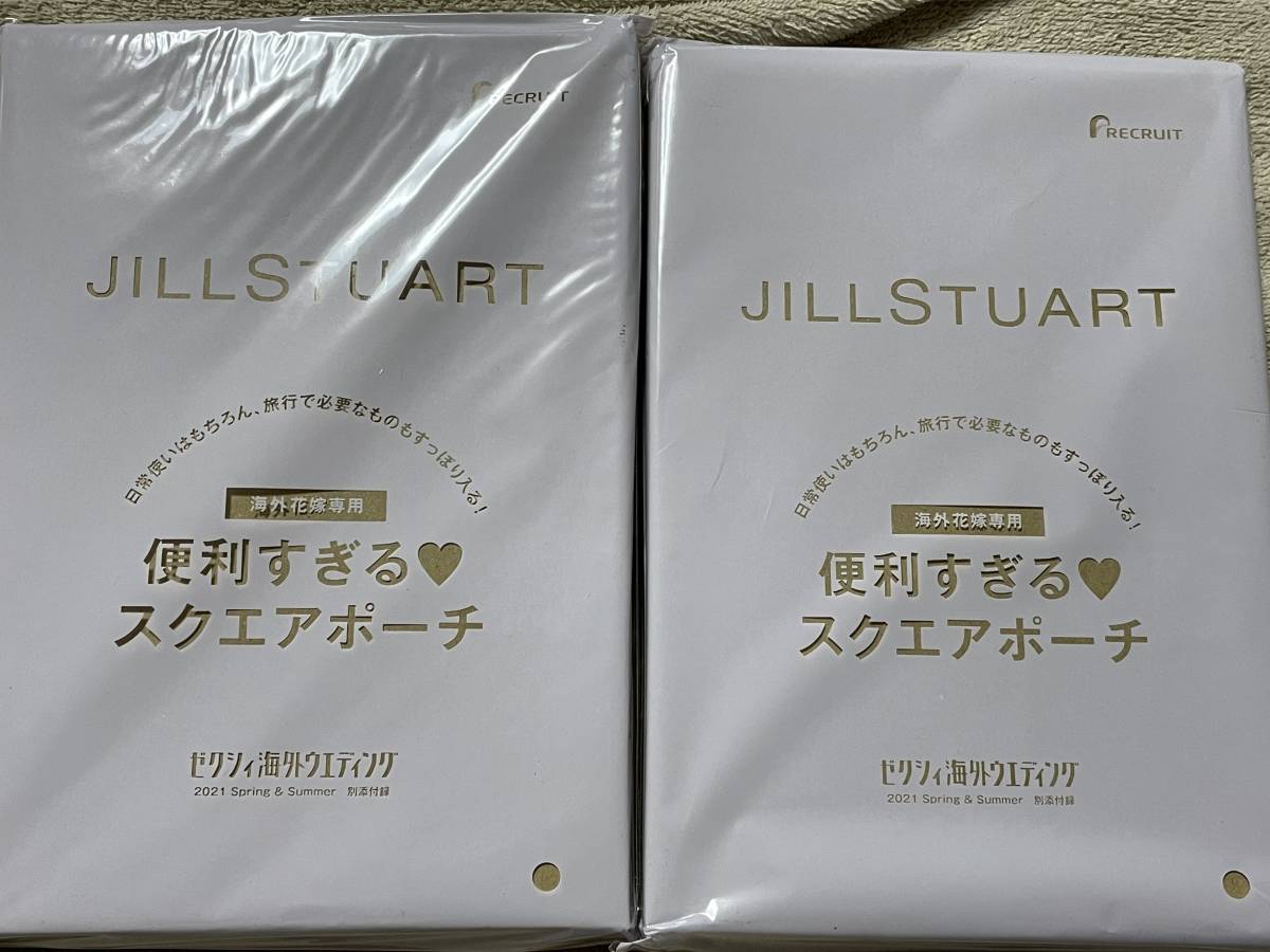新品 ゼクシィ海外ウエディング 21 Spring Summer 付録 ジルスチュアート レザー調スクエアポーチ の落札情報詳細 ヤフオク落札価格情報 オークフリー スマートフォン版