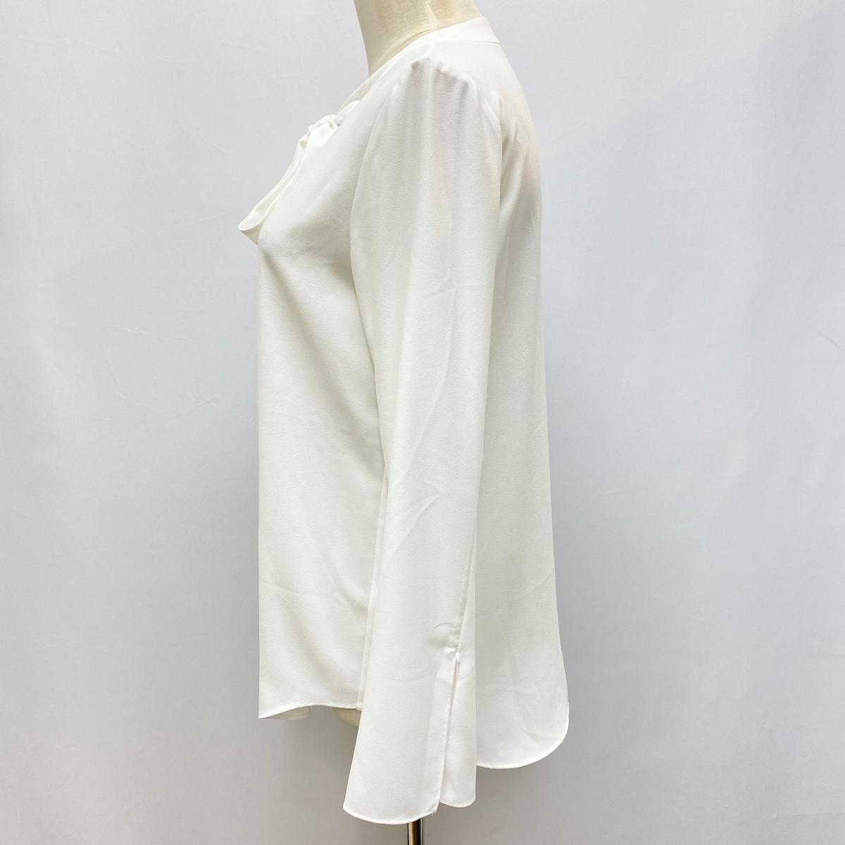 極美品 セオリー SHALLOW GGT KIMLY S 長袖 ホワイト 美品◇theory セオリー 長袖ブラウス サイズS◇参考価格￥23000円