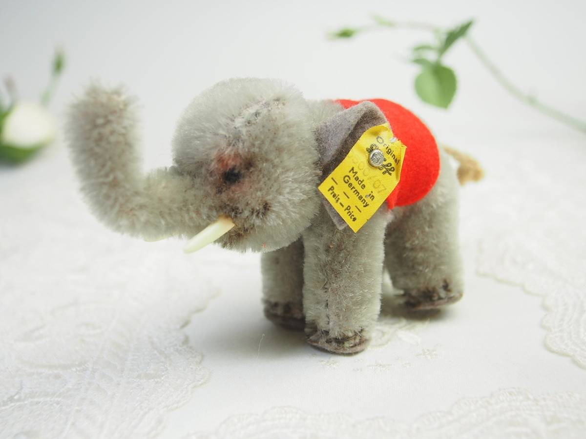 シュタイフ☆Elephant 7cm☆エレファント/最小サイズの子象さん/ゾウ