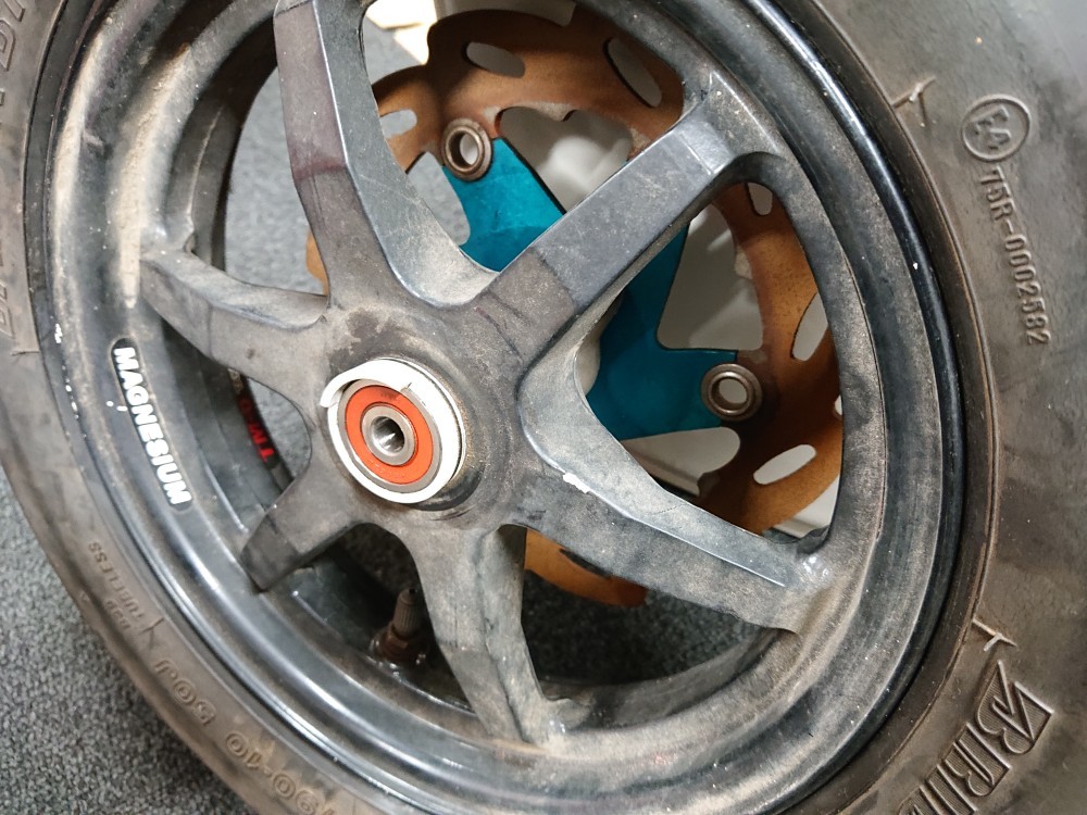 武川 マグホイール マグネシウム ジョグ ZR アクシス アプリオの落札