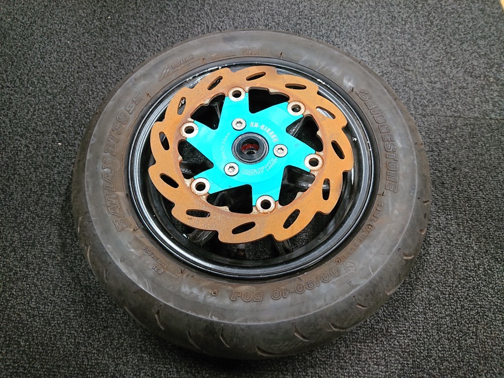 武川 マグホイール マグネシウム ジョグ ZR アクシス アプリオの落札