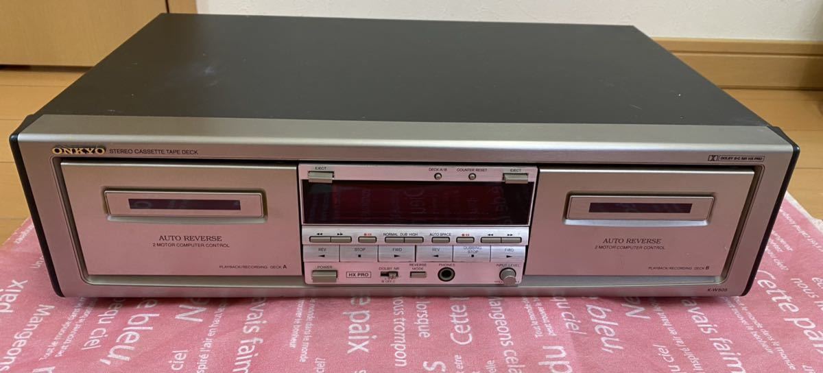 ONKYO カセットデッキ K-522THM ジャンク品