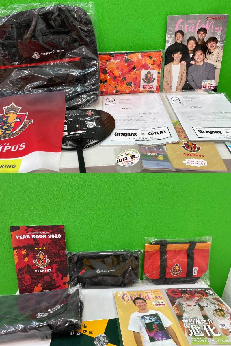 伊3294 グランパス好き必見 名古屋グランパス 応援グッズ うちわ バッグ ファンクラブ会員限定物 サイン入り色紙なども有 の落札情報詳細 ヤフオク落札価格情報 オークフリー スマートフォン版