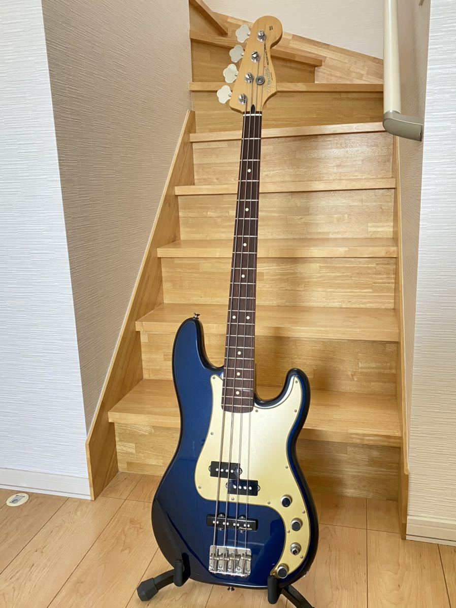 Fender Mexico Deluxe Active Precision Bass Navy Blue Metallic