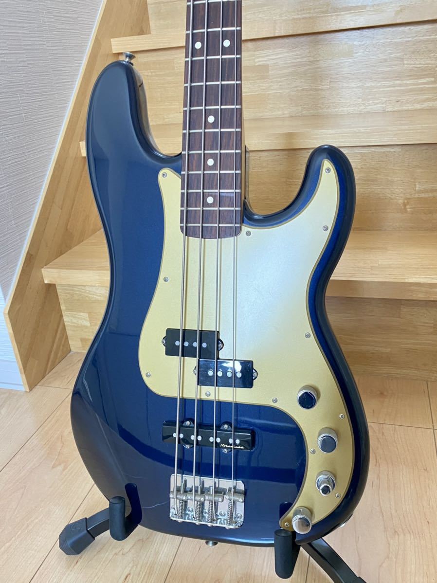 Fender Mexico Deluxe Active Precision Bass Navy Blue Metallic