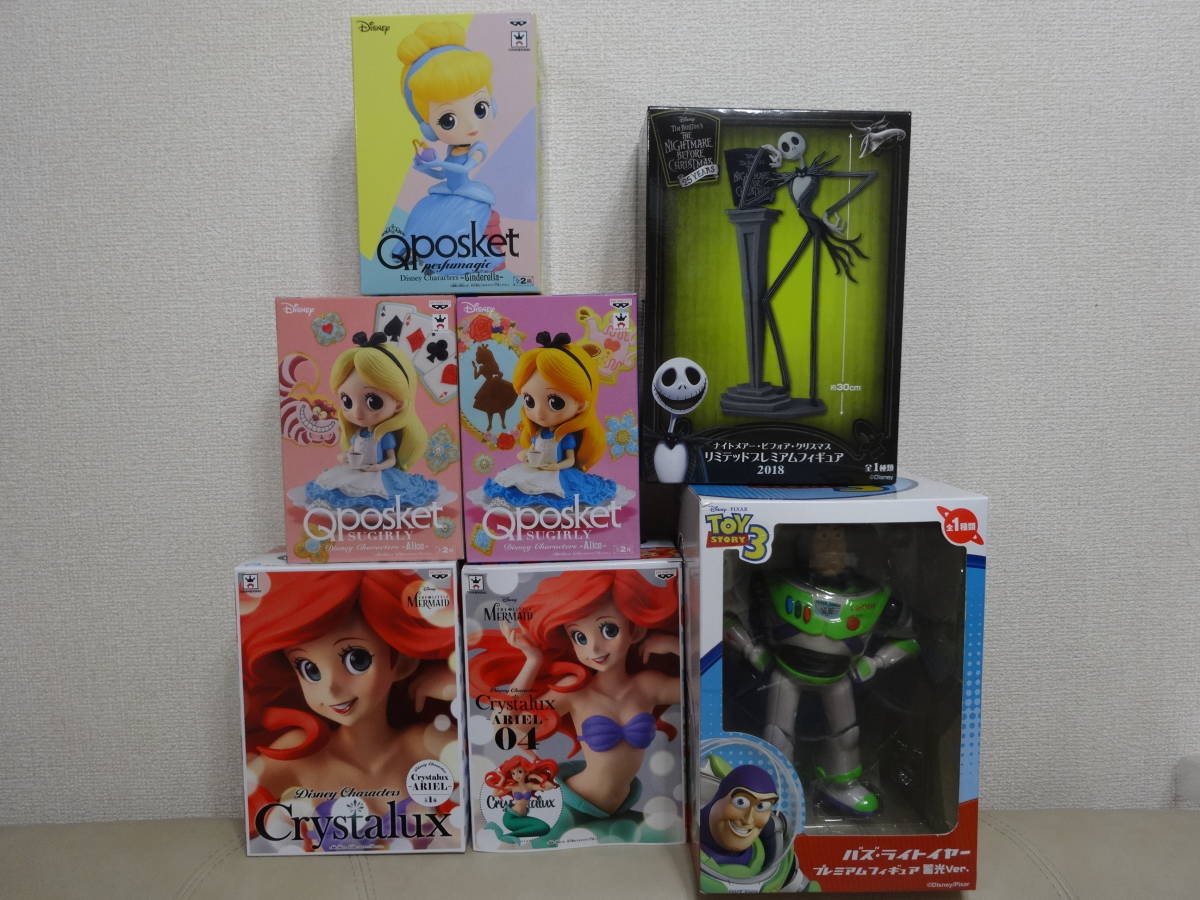 新品 Disney ディズニー フィギュア セット まとめ 大量 7体 セット Qposket Crystaiux リペイント用 プライズ 1円スタート の落札情報詳細 ヤフオク落札価格情報 オークフリー スマートフォン版