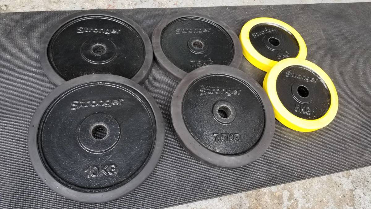 stronger/ストロンガー ラバープレート 7.5kg×2枚/5kg×2/2.5kg×4/