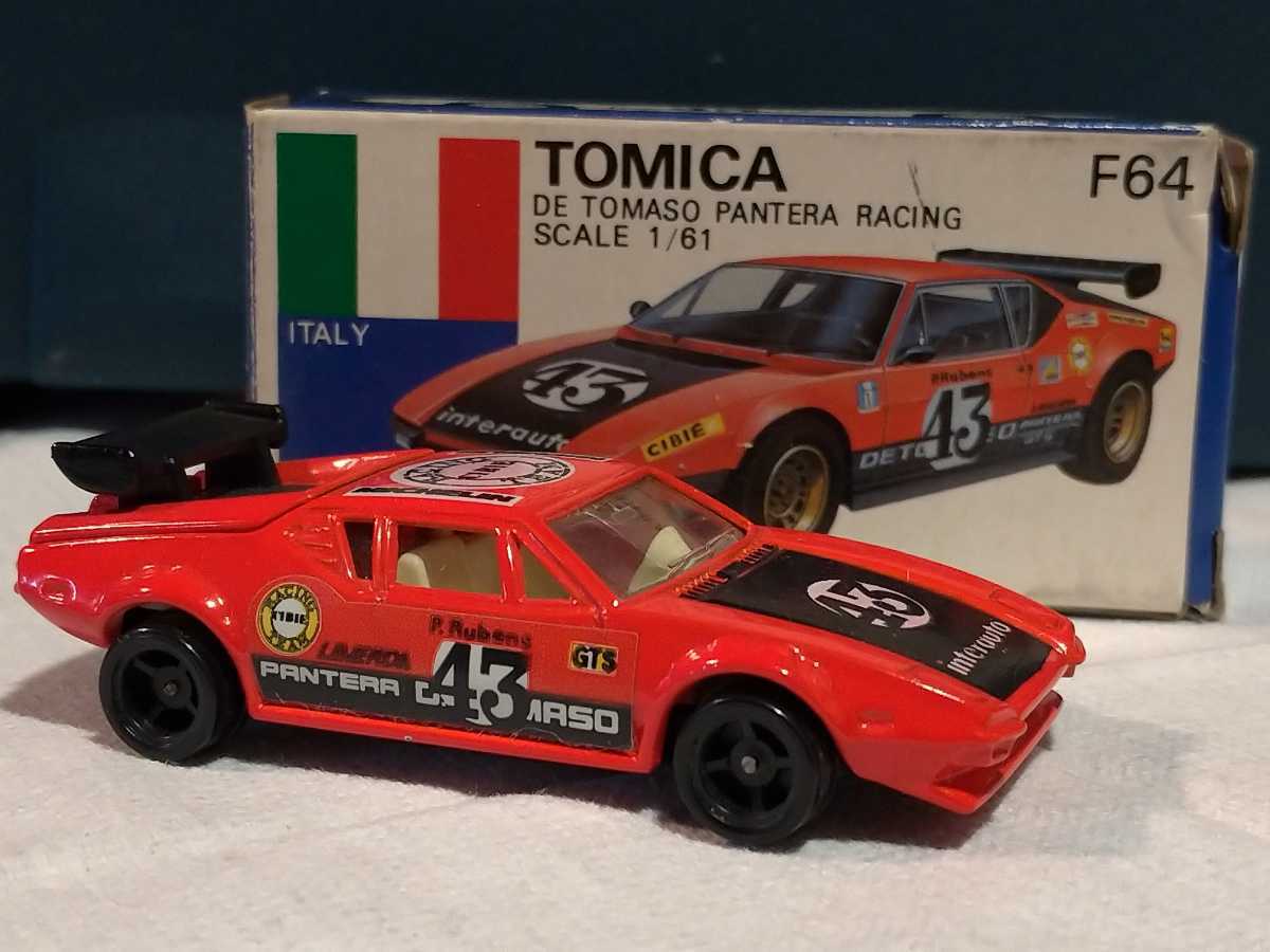トミカ デトマソパンテーラ レーシングF64 青箱 の落札情報詳細