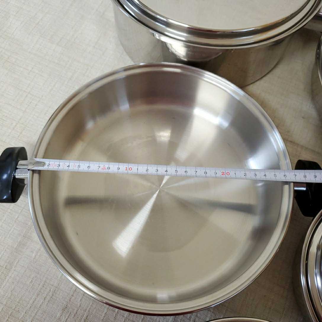 EHP EKCO UltraEase ステンレス高級多層鍋 無水鍋 EHP EKCO ステンレス高級多層鍋 無水鍋 アメリカ製IH対応の通販 by