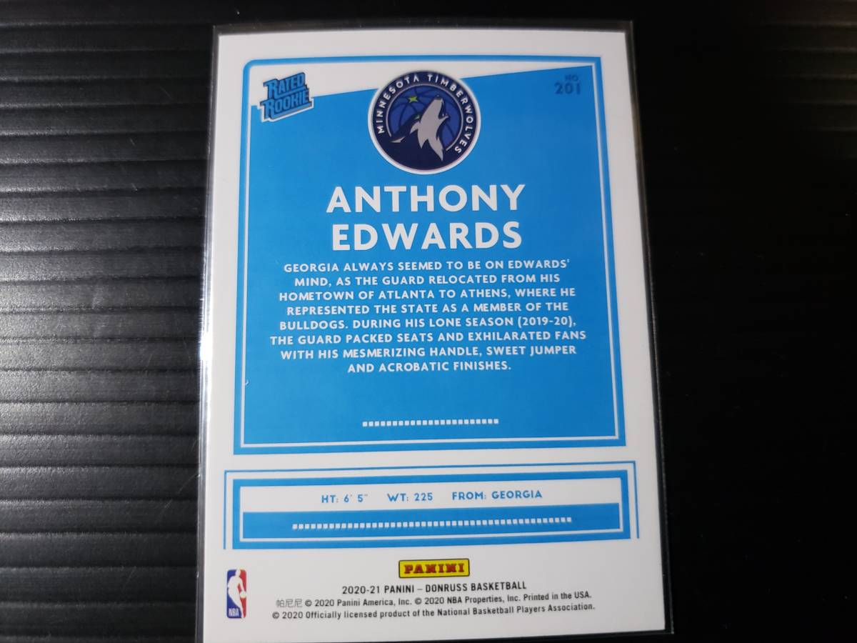 PANINI DONRUSS CHOICE 2020-2021 NO.201 アンソニー・エドワーズ 