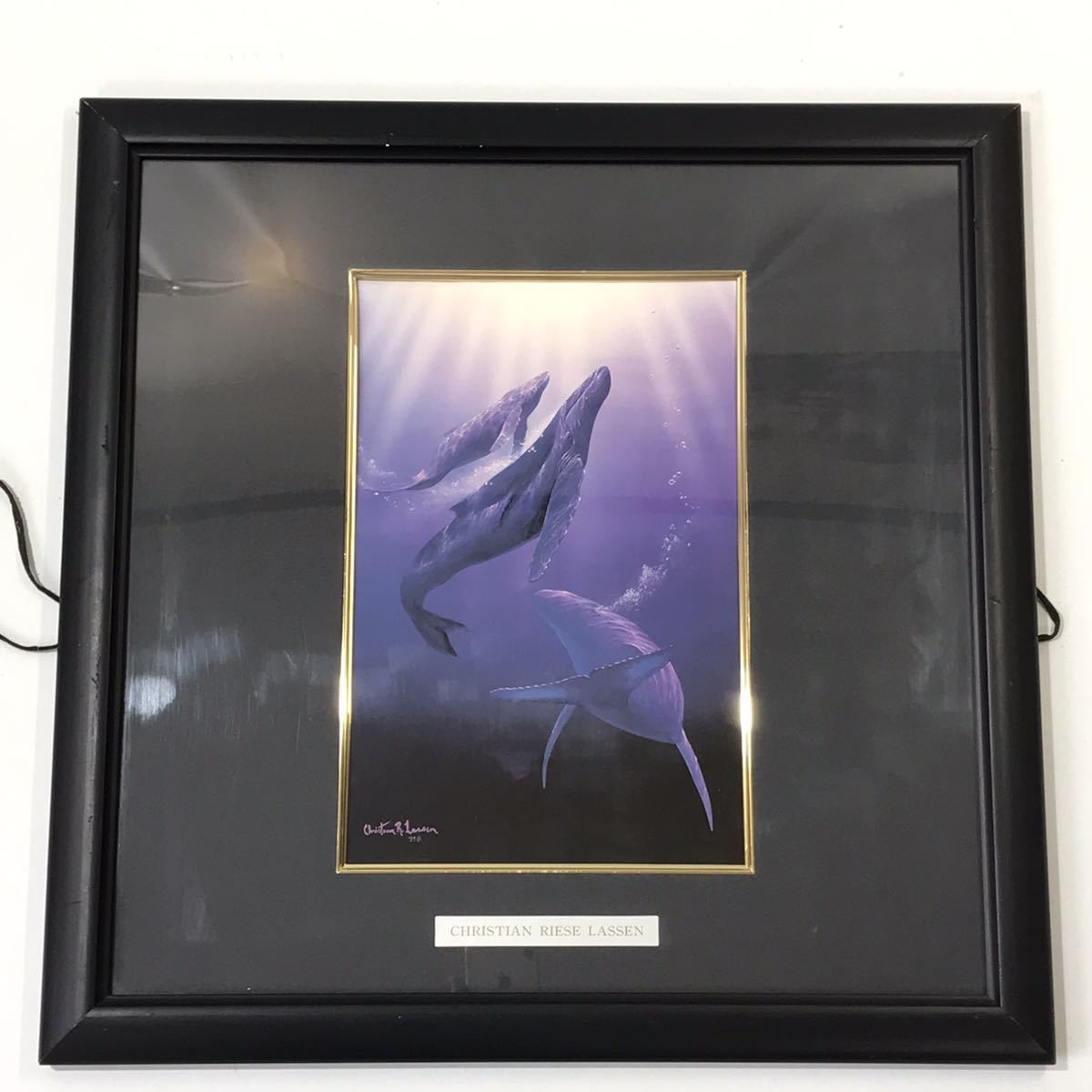 Christian Riese Lassen クリスチャンラッセン絵画 Christian Riese Lassen クジラの絵画（クリスチャン・ラッセン