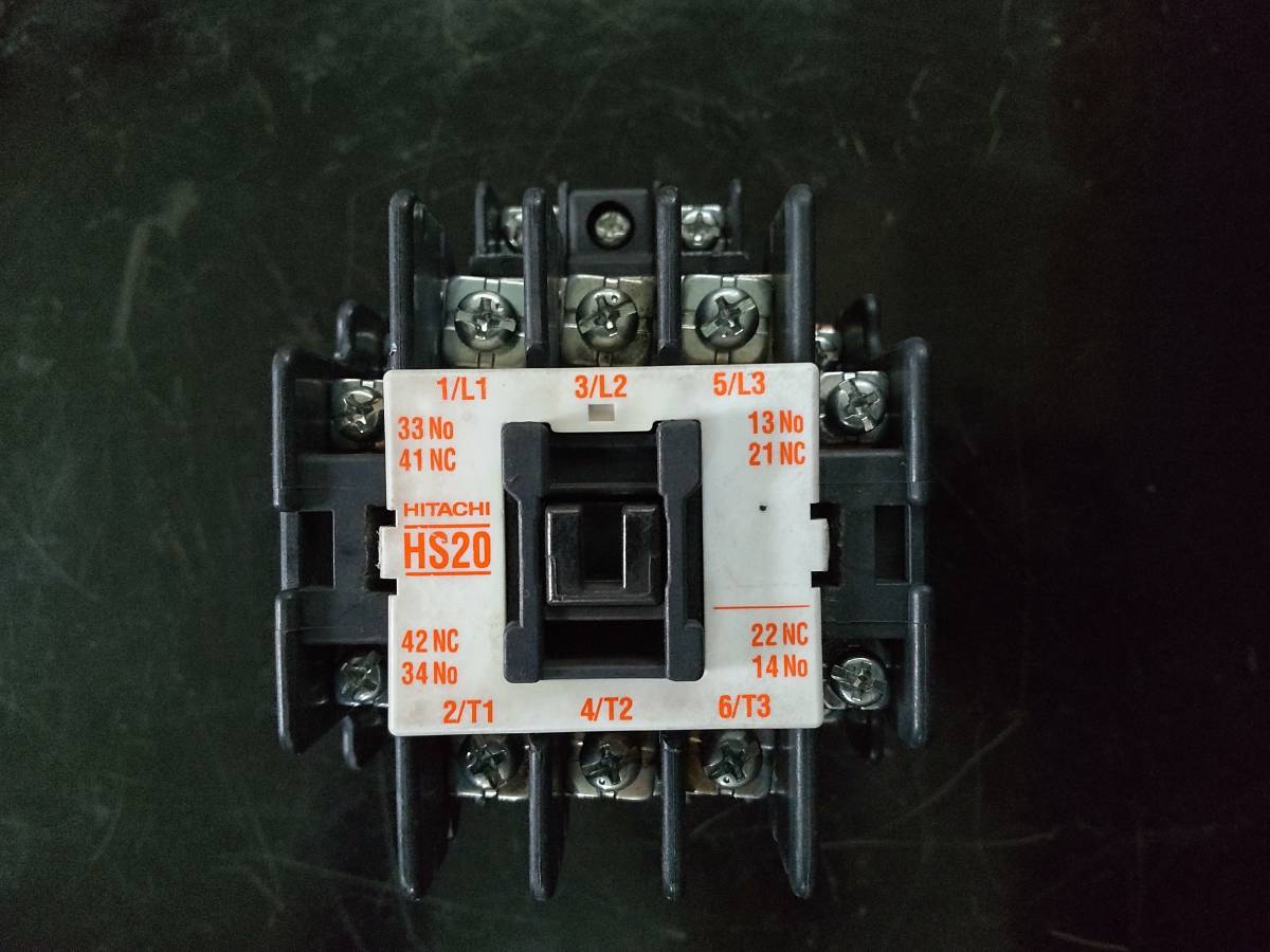 日立 HS20 200V 電磁接触器 マグネットコンダクタ 電磁開閉器 マグネットスイッチ HITACHI リレー 検 富士電機 三菱電機 H20 ② の落札情報詳細 ヤフオク落札価格情報