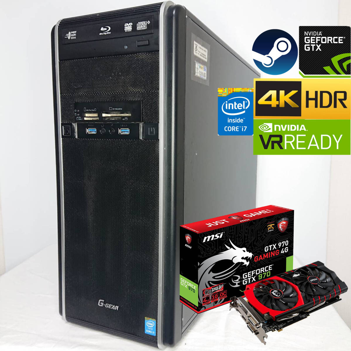 ゲーミングPC/core i7/500GB/GTX970