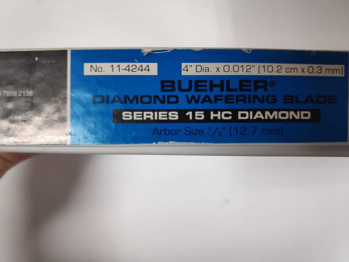 【未使用】BUEHLER / DIAMOND WAFERING BLADE / ダイヤモンド ウェハリング ブレード / 15 HC DIAMOND (低速精密切断機用 ISOMET)の落札