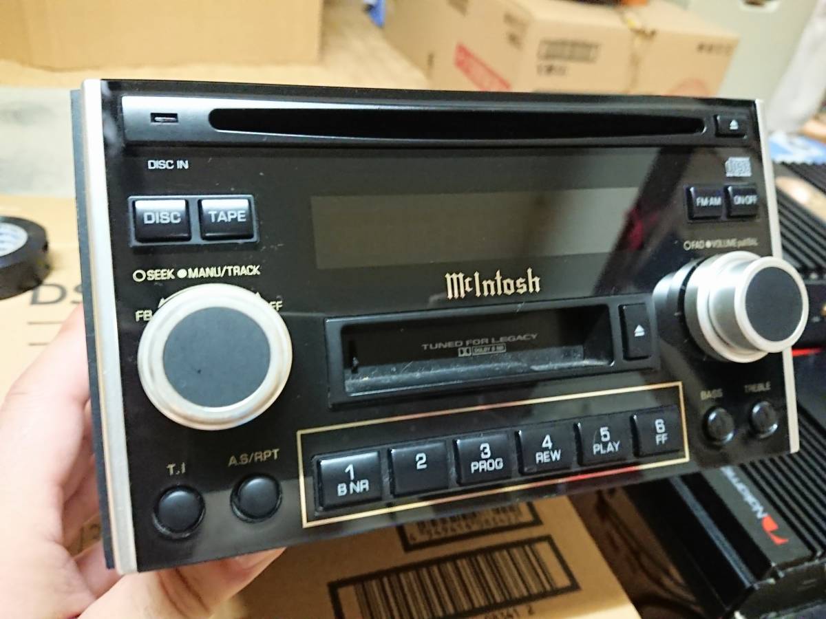 レガシィBE/BH用 純正マッキントッシュ CDカセットプレーヤー PF-21421
